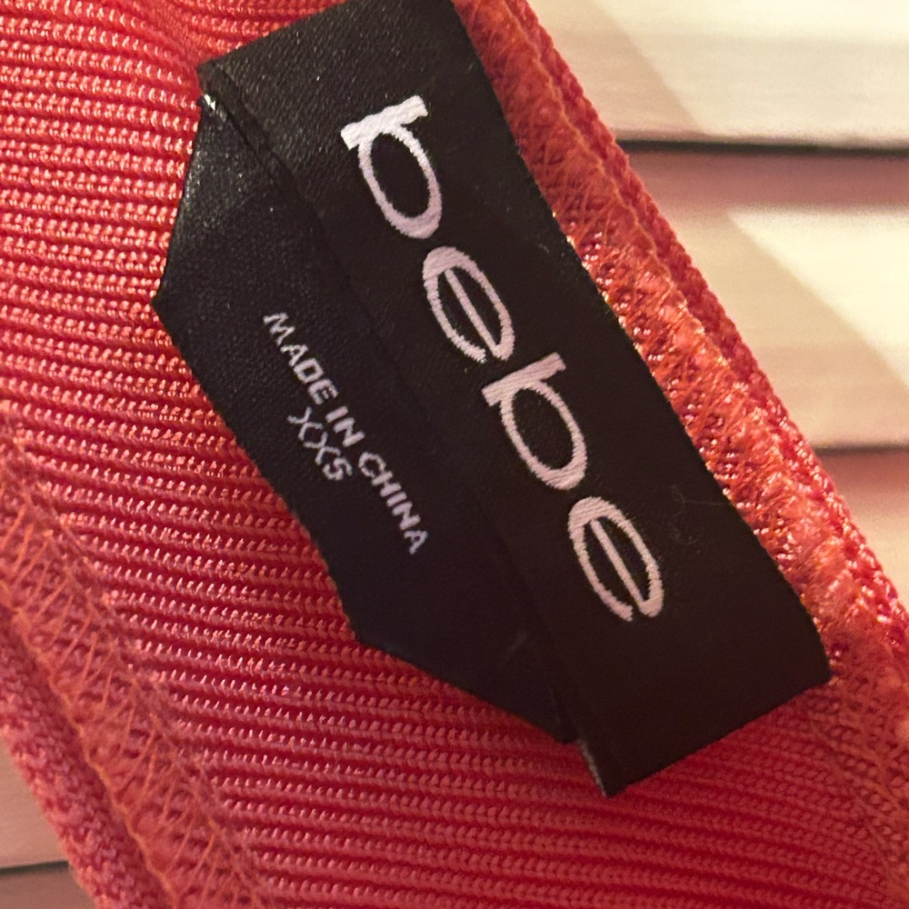 Bebe Bodycon Coral Dress - Picture 5 of 6